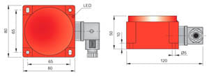 AECO - SIQ80-CE50 PNP NO+NC K